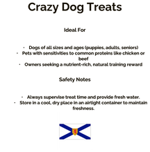 Load image into Gallery viewer, Crazy Dog Quackers Dehydrated Treats 6oz
